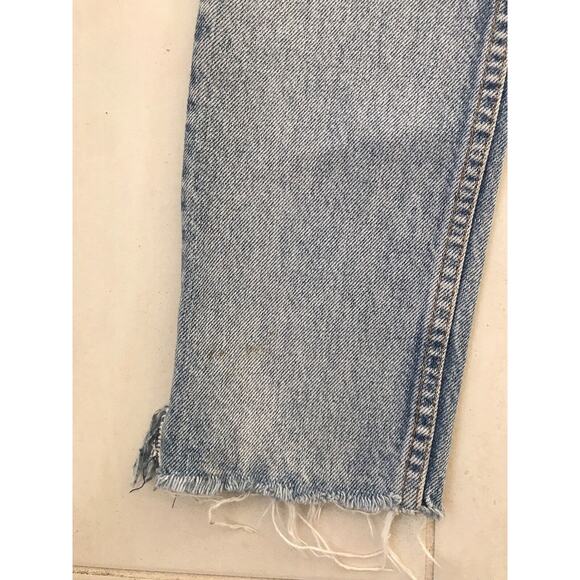 Grlfrnd Karolina High Waist Distressed Cut Off Straight Leg Denim Jeans - Picture 4 of 10